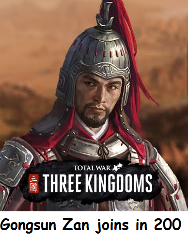 Gongsun Zan joins player's faction in 200