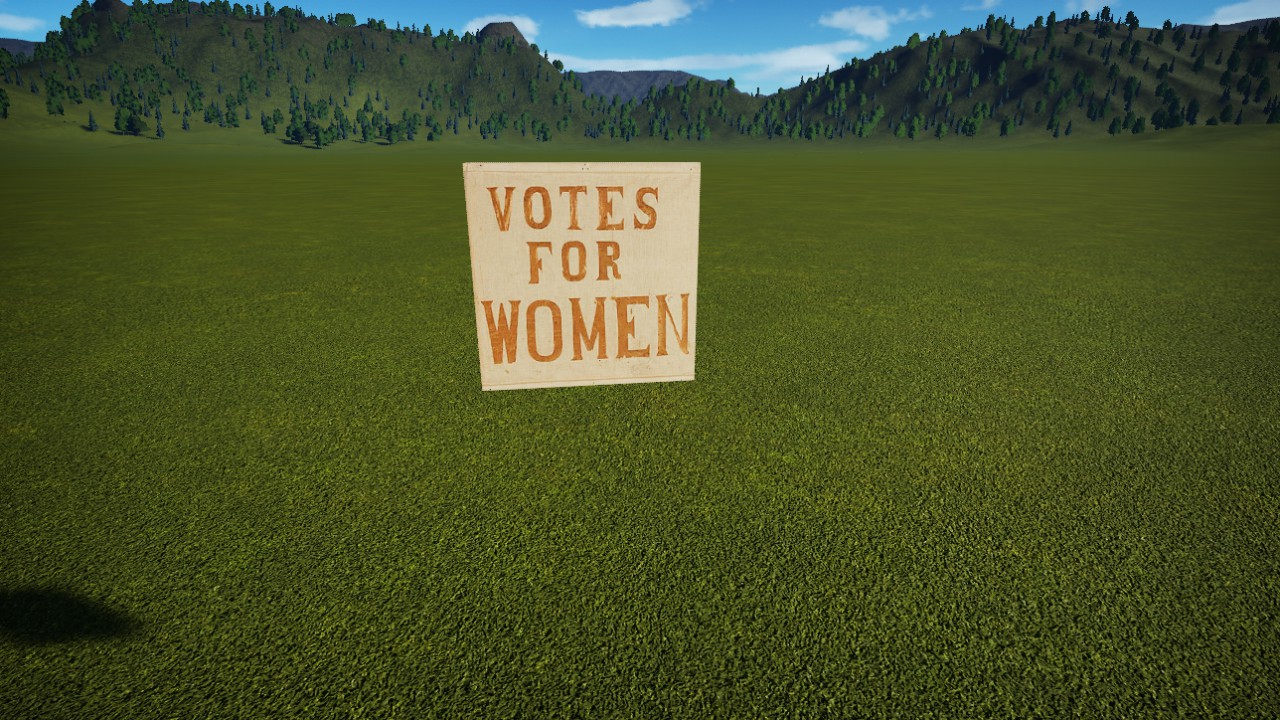 DA-SufferageSquareVoteSign