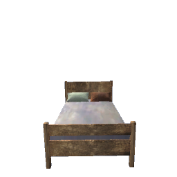 old wooden bed preview