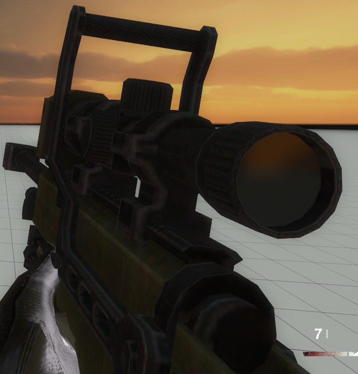 RE6 Anti-Materiel Rifle on l4d1 anims