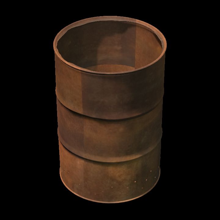 Barrel - rusty 3 open