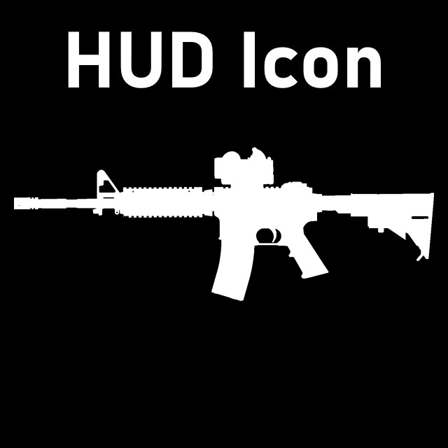 M4A1 Carbine HUD Icon (Desert Rifle)