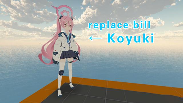 Blue Archive Koyuki（蔚蓝档案 黑崎小雪）replace bill