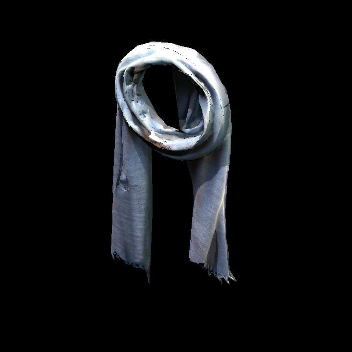 Tattered scarf - hanging