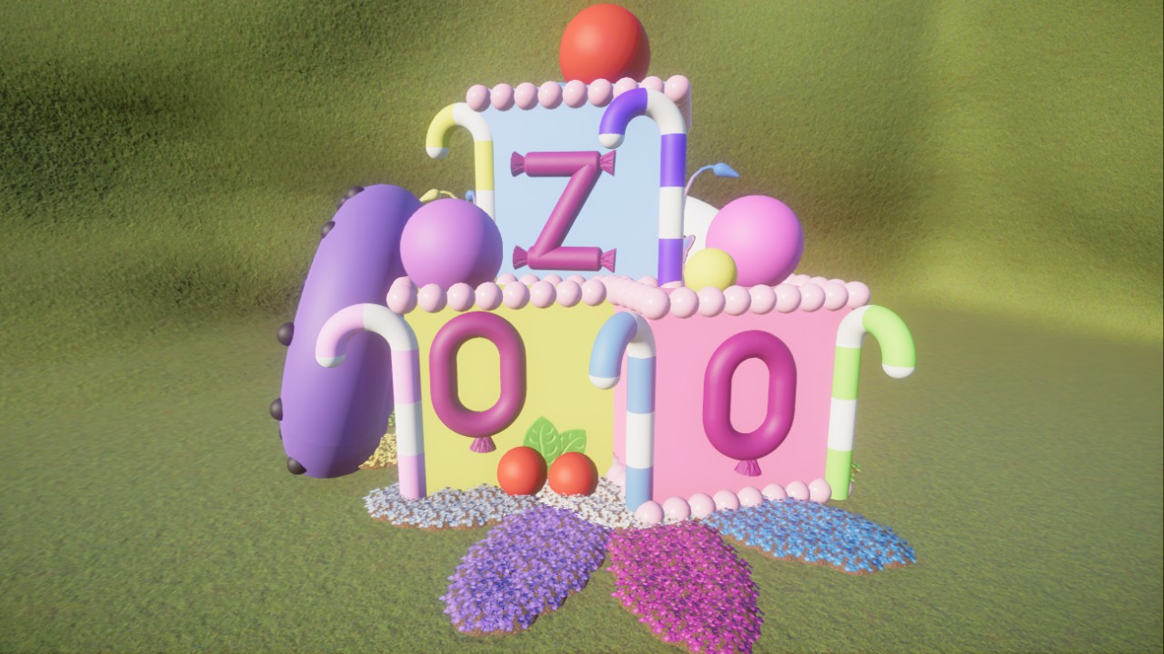 Candy And Sweets Zoo Sculpture