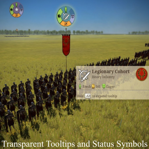 Transparent Tooltips and Status Symbols