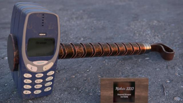 Nokia Hammer w/ Gold Skin [SYS/RNG]