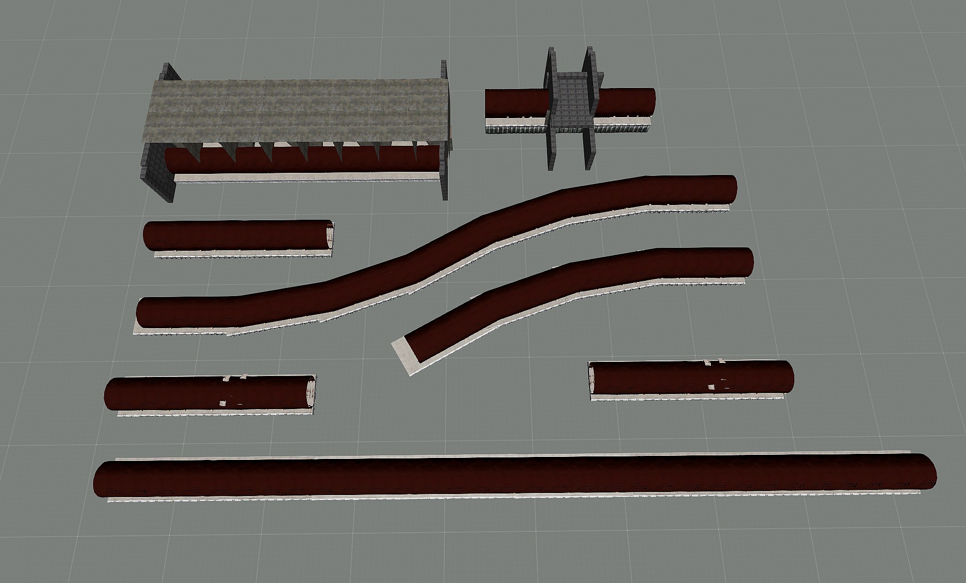 Metro tunnels building set