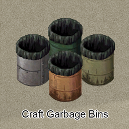 [LM] Craft Garbage Bins (B42) – Project Zomboid Mod