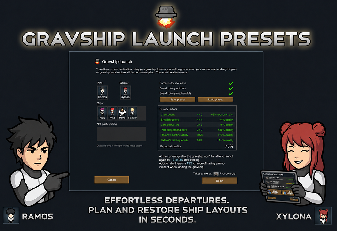 Gravship Launch Presets
