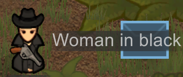 Woman in black