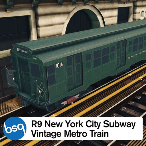 Steam Workshop::R9 Vintage NYC Subway Train - Vanilla and