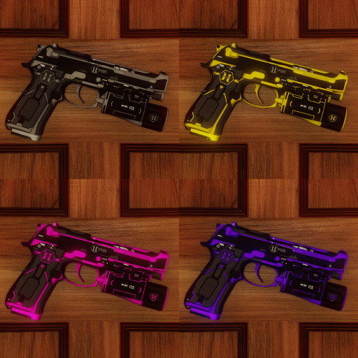 9mm Horzine Pistol Alternative Color Set 1