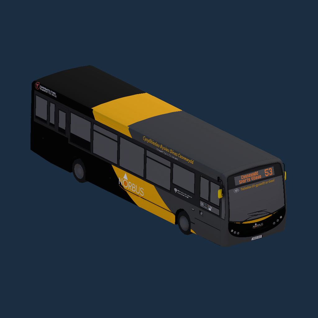 ADL Enviro200 10.9m NorBus Casnewydd City Branded