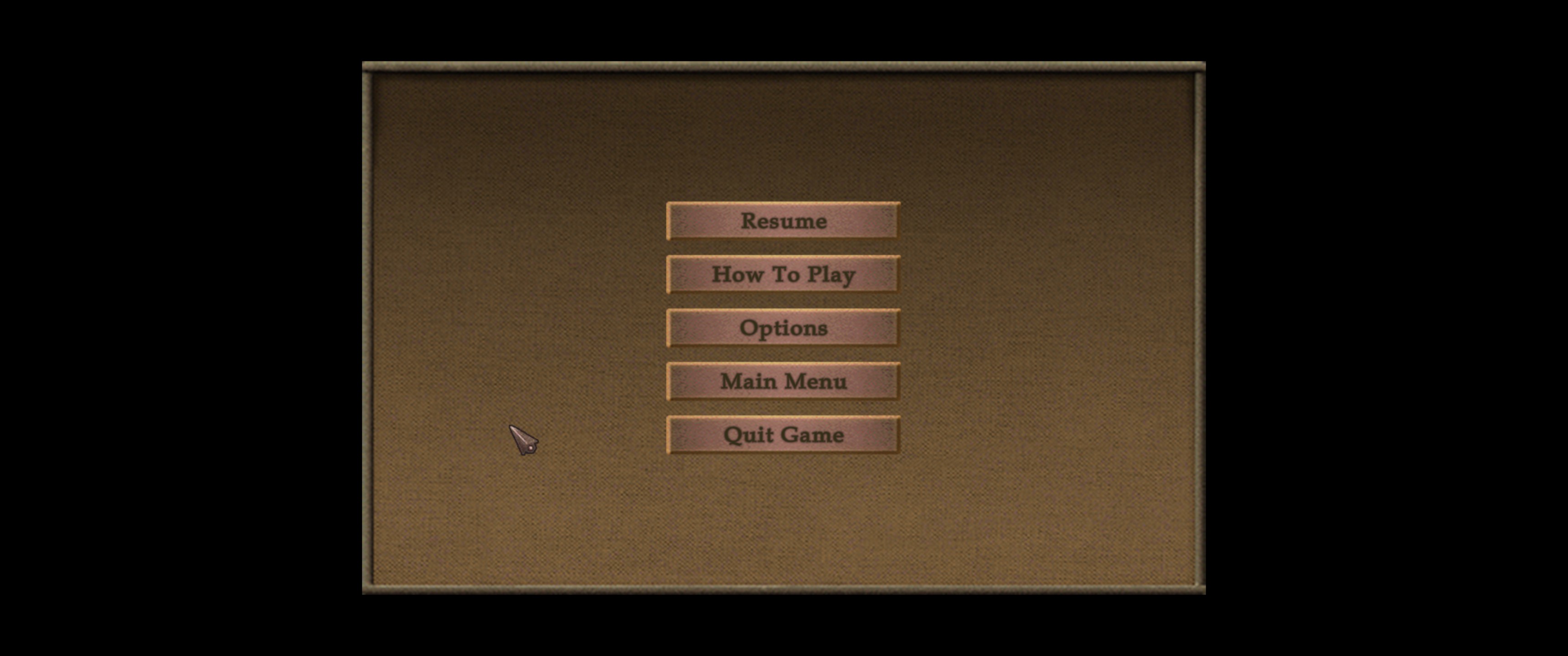 pause menu