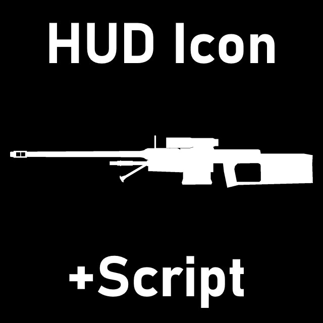 Halo: Combat Evolved - SRS99C-S2 AM HUD Icon & Script (Military Sniper)