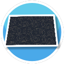 FEAR Navy Blue Office Carpet