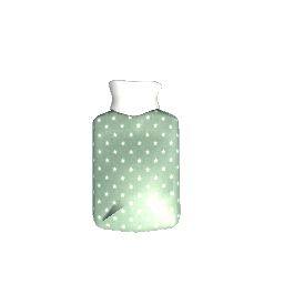 Hot Water Bottle- Green Dots