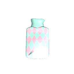 Hot Water Bottle- Pink Argyle