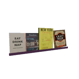 Wall Cookbook Shelf- V5
