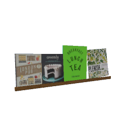 Wall Cookbook Shelf- V6