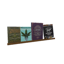 Wall Cookbook Shelf- V8
