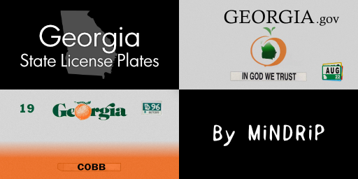 Georgia License Plates
