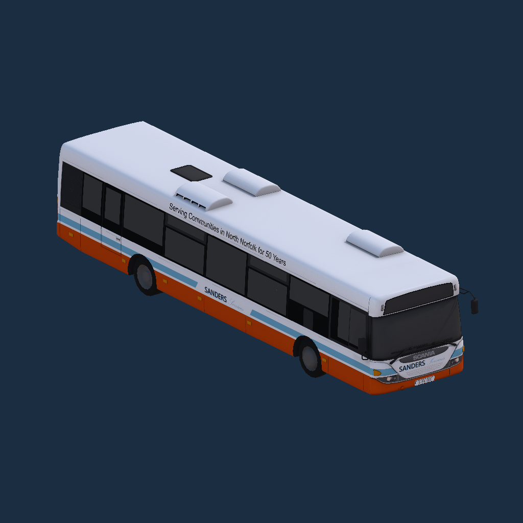 Scania Omnicity CN94UB Sanders Coaches Heritage Livery