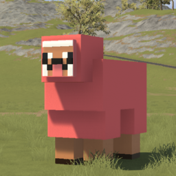 Minecraft Sheep - Pink Sheep