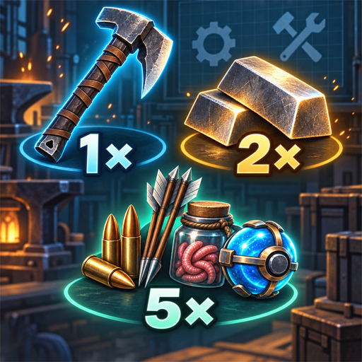 Balanced Crafting Multipliers 1x 2x 5x