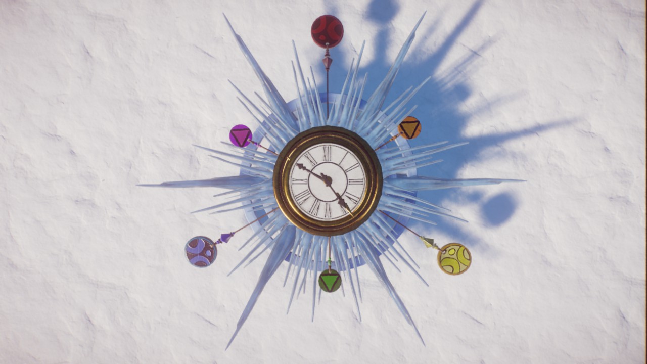 Fancy Rainbow Arctic Ice Clock