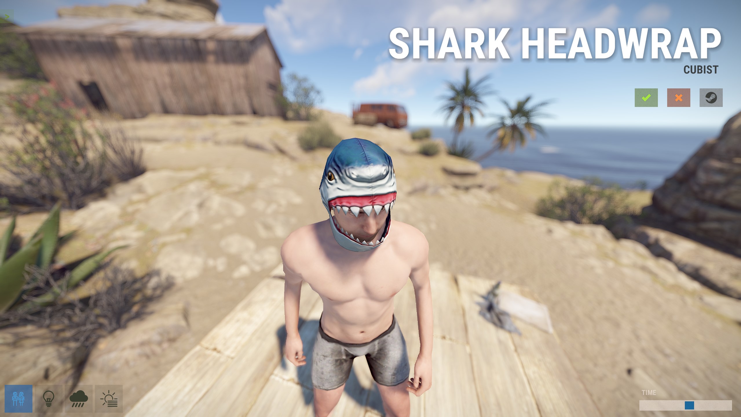 Shark Headwrap