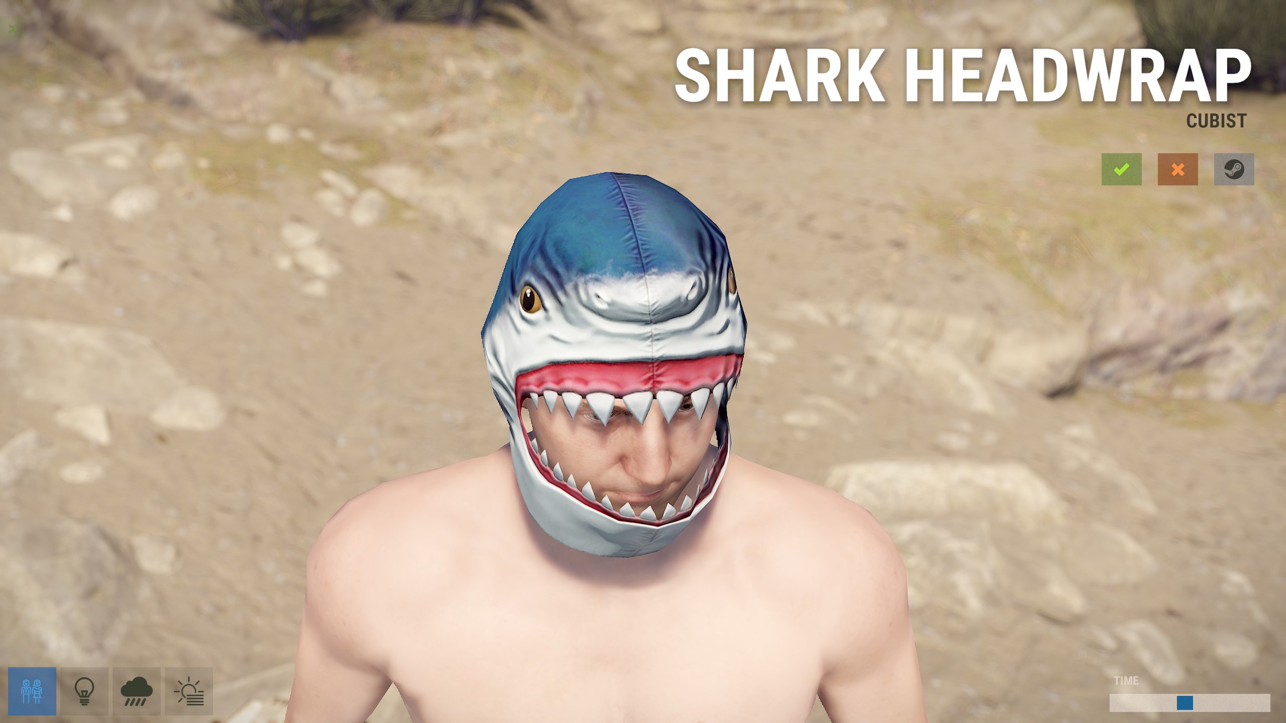 Shark Headwrap
