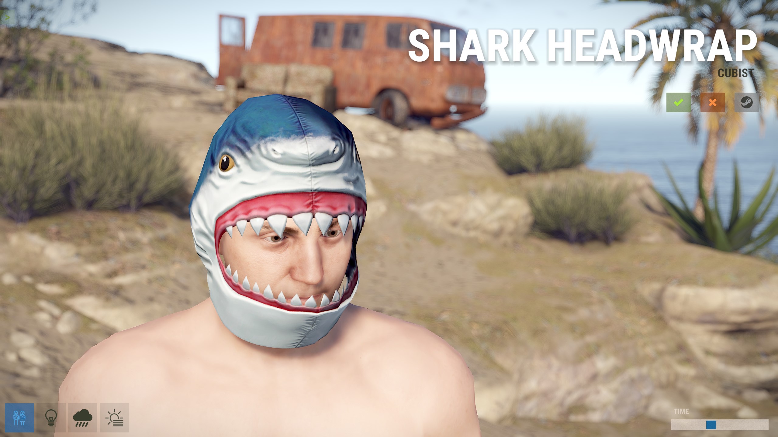 Shark Headwrap