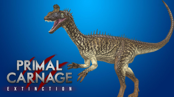 Blue Spined Cryolophosaurus Skin