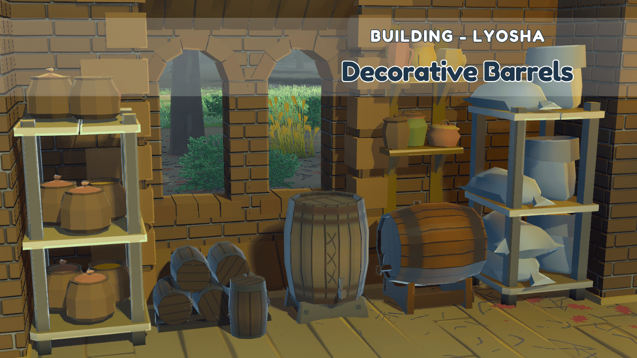 Building - Decorative Barrels
