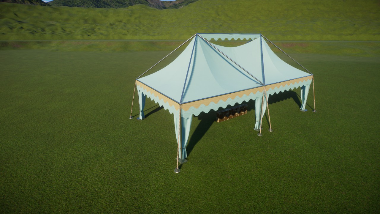 Tropical Party 8x16 Plain Tent
