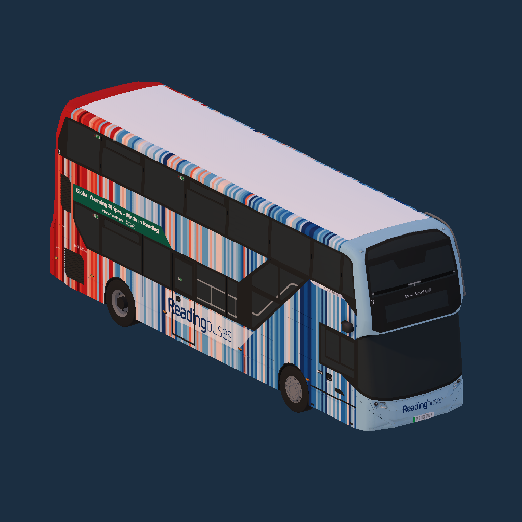 Reading Buses 3 RG03 ZEB Climate Stripes Livery