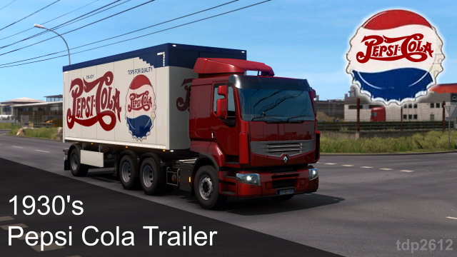 Pepsi Cola Vintage 1930's Trailer