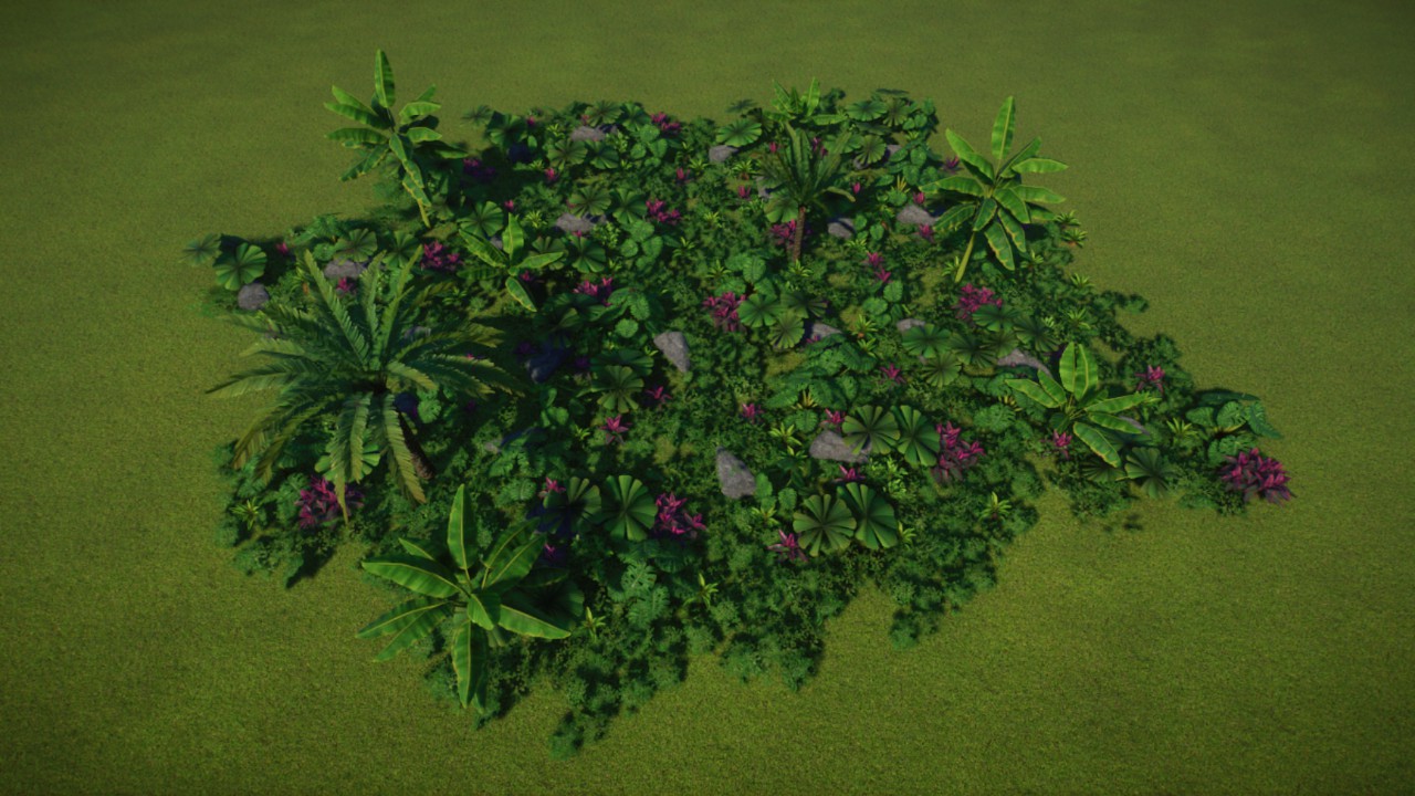 Large Grass Coverage 04 - Jungle / Tropical