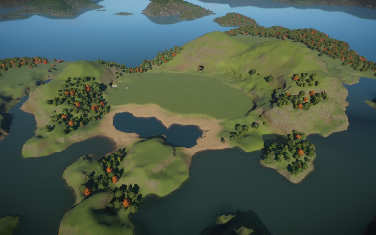 Blank Island Map
