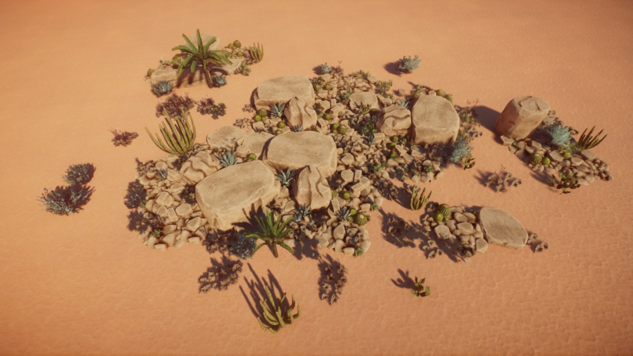 Large Coverage 05 - Scattered Desert Rocks
