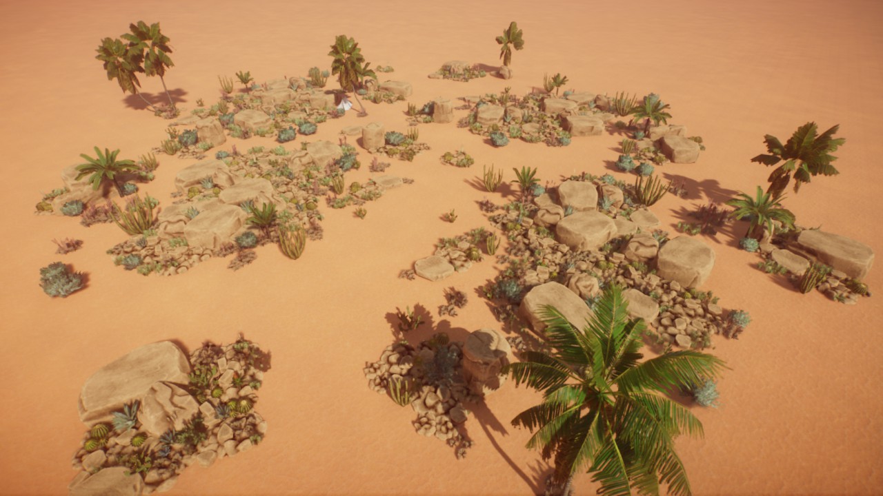 Ultra Large Coverage 01 - Scattered Desert Rocks