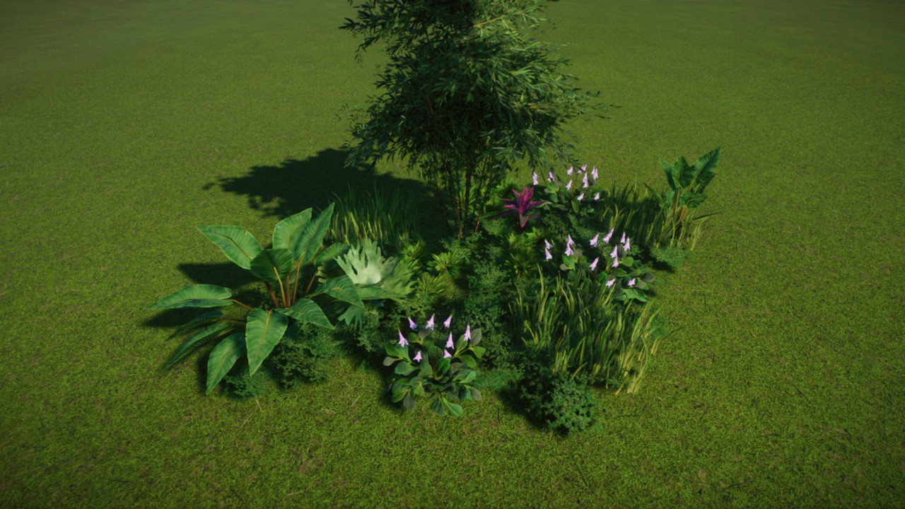 Simple Grass Coverage 11 - Jungle / Asia / Bamboo
