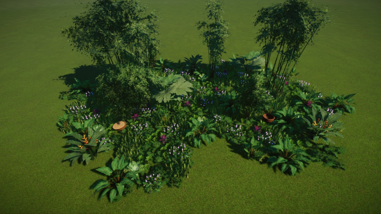 Large Grass Coverage 07 - Jungle / Asia / Bamboo