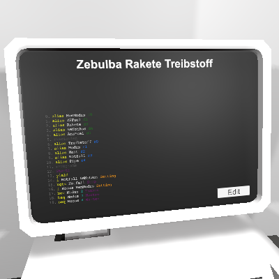 Zebulba Rakete Treibstoff