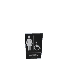 Women's Bathroom sign preview
