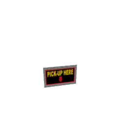 Pick up here sign preview