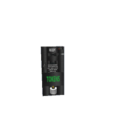 Token machine with coins