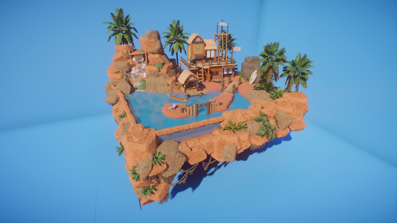 Tropical paradise Diorama by Adamup